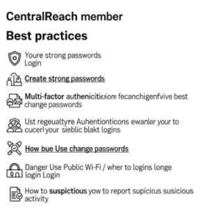 CentralReach Member Login