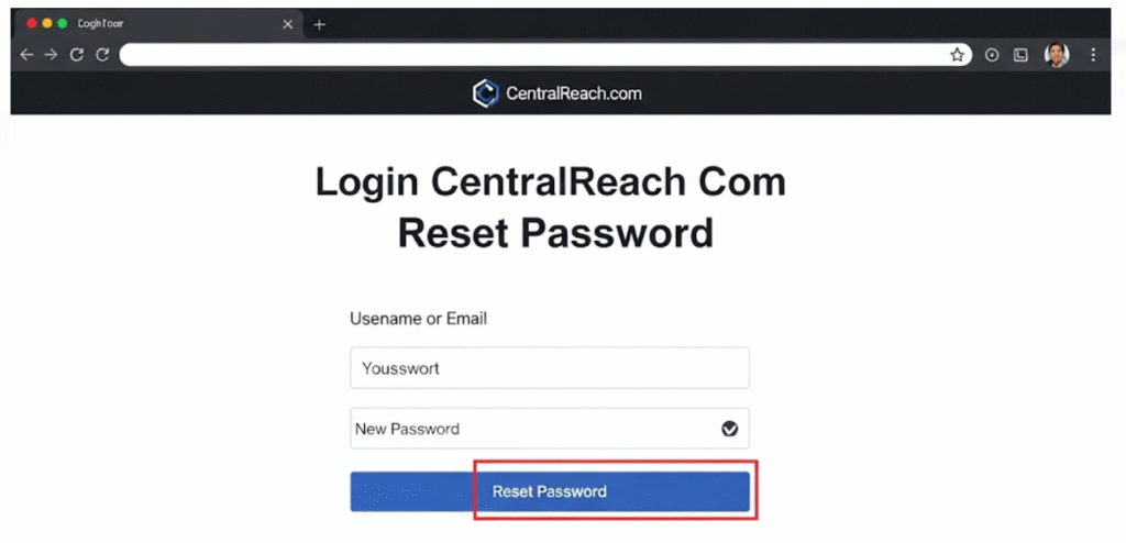 Login CentralReach Com Reset Password