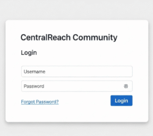 CentralReach Community Login